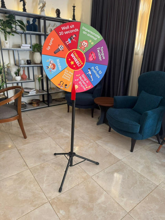 promotional spinning wheel
spin the wheel for sale
prize wheel for sale
giveaway wheel
raffle wheel
عجلة دوارة ترويجية
عجلة دوارة للبيع
عجلة جوائز للبيع
عجلة الهدايا
عجلة السحب والجوائز